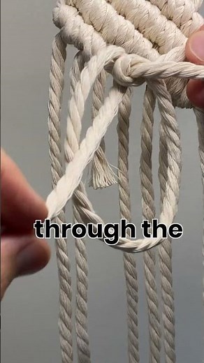 How to add cord when running out of length, double half hitch knot!