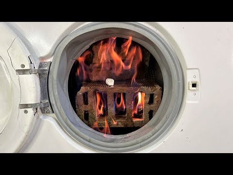 Experiment - Fire Brick - in a Washing Machine