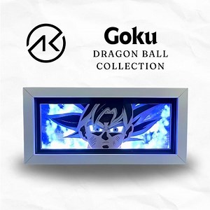 Dragon Ball Anime Light Box | Goku Super Saiyan Night Light | RGB Lightbox | Anime Gift | Anime Light Box | Dragon Ball Decor | Goku Decor - Etsy UK