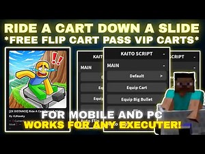 🛒Ride A Cart Down A Slide Script Pastebin **NO KEY** FREE VIP CART | FREE FLIP AUTO | EQUIP BIG GUN