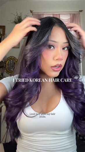 trying korean hair care 🧐 @VT Cosmetics US #vtcosmetics #vtscalptohaircare #koreanhaircare #reedleshot #glasshair