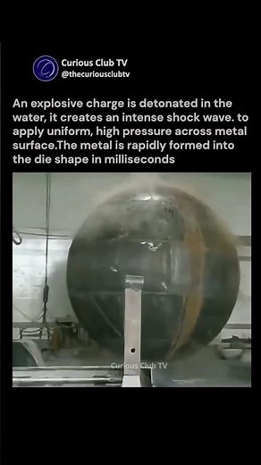 Explosive Hydroforming: Controlled underwater explosions #experiment #science #explosion