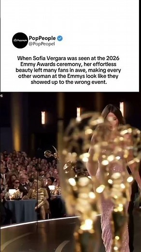 Sofia Vergara’s effortless beauty at the 2026 Emmys has fans calling her unmatched #sofiavergara