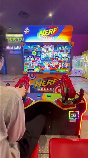 Nerf Arcade Jackpot #arcade #clawmachine #shorts #fyp