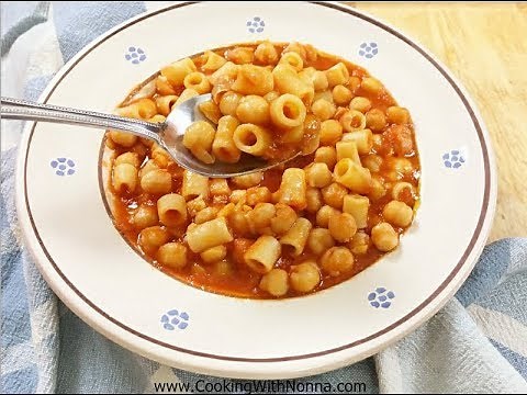 Pasta e Ceci - Chickpeas- Rossella's Cooking with Nonna
