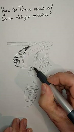 art tutorial! mech drawing!