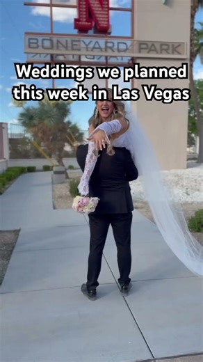 Weddings we planned this week in Las Vegas