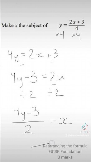 Rearranging Formulae | GCSE Maths Higher