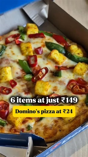 Gupta jii || Content creator Nagpur on Instagram: "Now get 6 domino’s items at just ₹149 using coupon code BOOM1174 just follow these below given steps . . first select delivery then follow below steps Step 1 - select 2 onions pizza ( from pizza mania section) Step 2 - select 2 veg parcel Step 3 - select 1 cheese dip Step 4 - select 1 tomato ketchup ( from sides and dips section) Step 5 - Apply coupon code BOOM1174 Step 6 - pay and enjoy your pizza And note above offer is valid only on delivery 