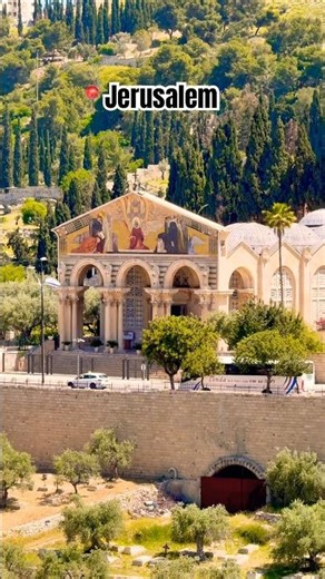 Overlooking the Garden of Gethsemane the place of deep prayer and surrender 🕊️🙏 #travel #israel
