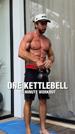 One kettlebell. 15 minutes. Full-body workout