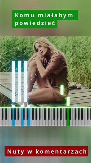 Bletka - Komu miałabym powiedzieć 🎹 Piano Tutorial 🔥 Nuty #shorts