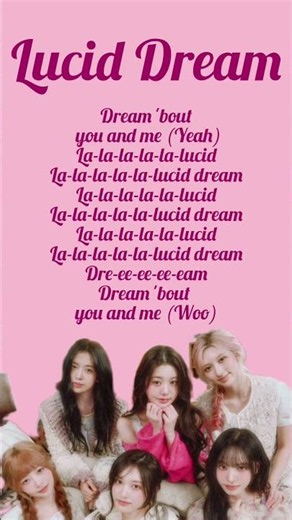 LUCID DREAM 💗💭 - IVE |Lyrics| #shorts #viralshorts #ive #luciddream #kpop #lyrics
