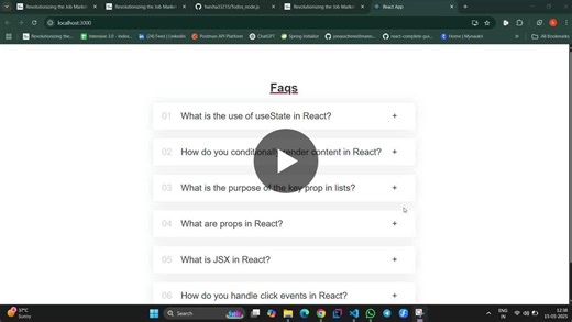 Built a React Accordion Component for practice | Penumala Harshavardhan posted on the topic | LinkedIn