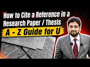 How to Write References in Research Paper & Thesis | A-Z Guide to Research Paper Citations