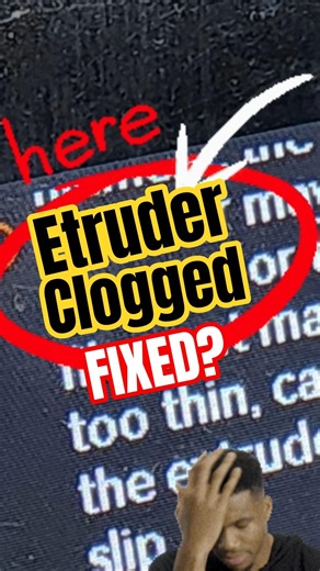 Extruder Clogged Error? Easy Fix! 🔧