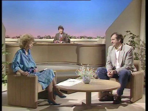 29K views · 436 reactions | #OnThisDay 1987: Douglas Adams discussed his new book - Dirk Gently's Holistic Detective Agency - with Sally Magnusson, under the watchful gaze of Overseer Paxman. | BBC Archive | Facebook