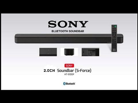 Sony HT-S100F 2.0ch Soundbar | Bass Reflex Speaker HDMI ARC | Optical – Unboxing & Sound Test