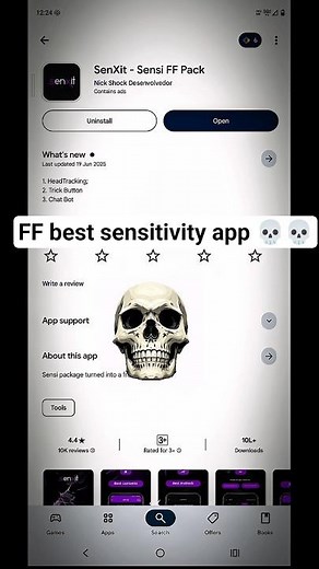 Free Fire Best Sensitivity App 🔥 Auto Headshot Trick for All Devices! #shorts
