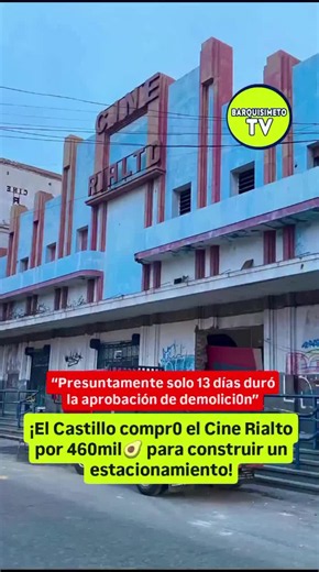 Historia del Cine Rialto de Barquisimeto y su venta en 2021