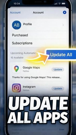 How To Update ALL Apps On iPhone