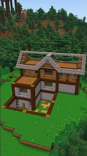 Minecraft Easy Oak House #minecraft