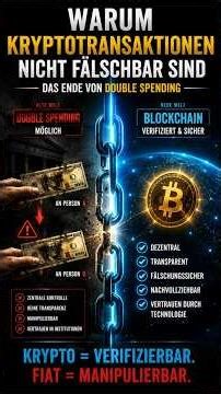 Warum Blockchain NICHT manipulierbar ist | Das Double Spending Problem einfach erklärt