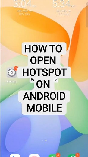 HOW TO OPEN HOTSPOT SETTING IN ANDROID MOBILE 📱#android