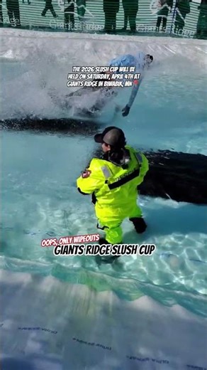 Slush Cup at Giants Ridge. Oops, Only Wipeouts 😬