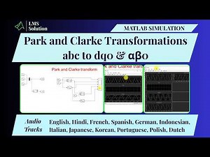 MATLAB Implementation of Park and Clarke Transformations | abc to dq0 & αβ0