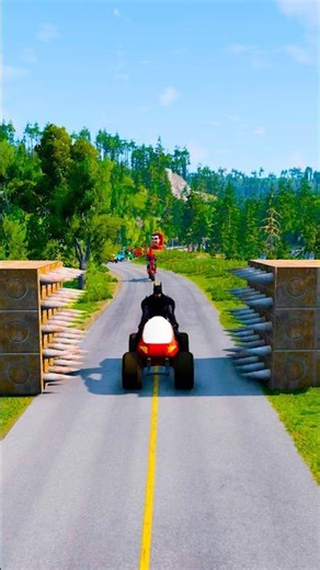 FUNNY AND CRAZY CARS VS SPIKES #shorts | Drive Range