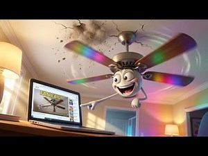 Ceiling Fan Reacts to Fan Fails… Until Karma Hits 😭🌀