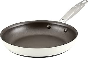 Anolon Achieve Hard Anodized Nonstick Frying Pan/Skillet, 10 Inch, Cream