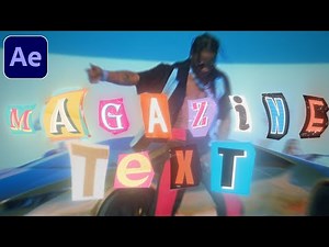Magazine Text - After Effects Tutorial