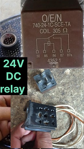 Dc relay | How 12v / 24v Dc relay works | 5 pin relay | 4 pin relay | #relay | #electrical