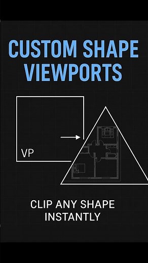 Custom Shapes for Every Viewport #AutoCAD #VPCLIP #Technique