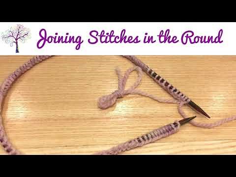 Joining Stitches in the Round on a Circular Needle