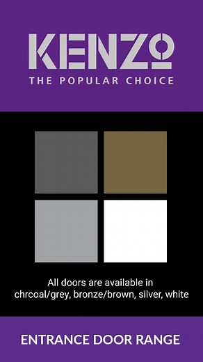 Kenzo offers a range of aluminium doors in various styles, and sizes, designed to meet your unique needs. Kenzo sliding doors feature long-life rollers for smooth gliding action and are made from pre-glazed safety glass. Kenzo sliding doors are designed to be weather and dust-resistant. Each door is equipped with secure, lockable handles and is also a SANS 613 compliant product that ensures the highest standards of safety, reliability and durability. #Kenzo #SouthAfricanBuildingSupplier #Swartla