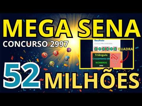 Mega Sena 2997: Updated Analysis + Strong Numbers and Strategy to Win the R$ 52 Million Prize
