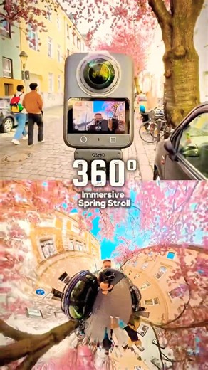 DJI Osmo 360 | Immersive Spring Stroll in 360° at 8K50fps #shorts