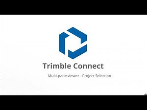 Trimble Connect multi-pane viewer | Project selection