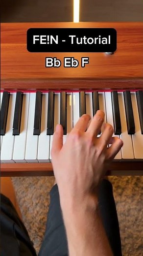 FE!N (Easy Piano Tutorial) 😮‍💨 #fein #travisscott #piano #tutorial