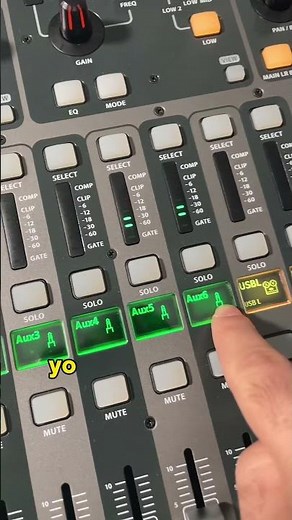 #behringerx32 - Grabar #auxiliares con #DAW #card #reaper #m32 #midas #recording #xusb #routing