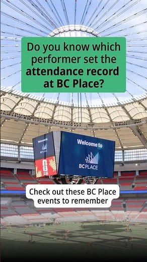 BC Place Events to Remember