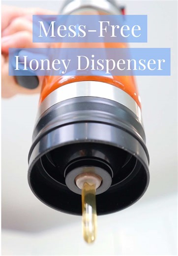 A no-drip honey & syrup dispenser 🙌 You can find this under ✨Kitchen✨ on my website. #amazon #kitchen