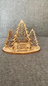 3D Wooden Christmas Cards - Hand Crafted in the UK - Etsy UK
