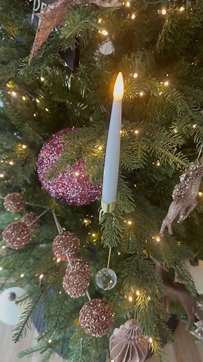 🎄🎄I absolutely love this Christmas Tree Candles with Remote. ✨✨This candle makes my Christmas tree sparkle. | Transcenid