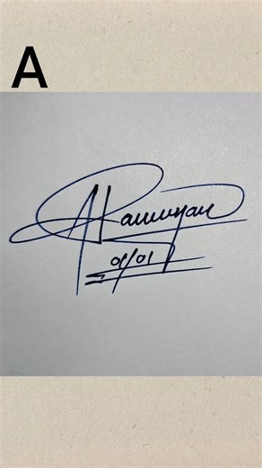 How to Create a Clean and Professional Signature Using Letter “A” | #creativestyle #trending