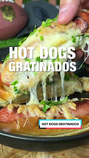 Hot Dogs Gratinés para tus Botanas Sencillas