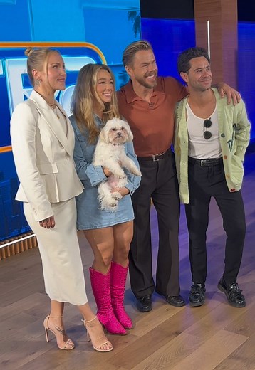 These boots were made for dancing! 🪩 @BAYYY joined us in-studio before the Season 3 premiere of her show, ‘Baylen Out Loud’ tonight on @tlc! #baylenoutloud @Derek Hough @Dancing with the Stars #DWTS